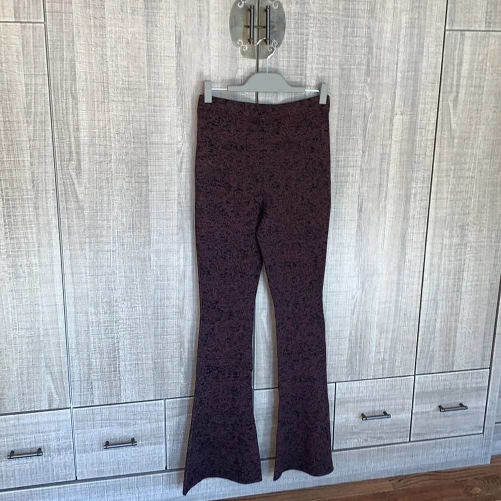 Free People‎ Flare Pant Wide Leg Metallic